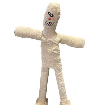 Sale Photo Thumbnail #153: Tall Halloween Handmade Standing Mummy