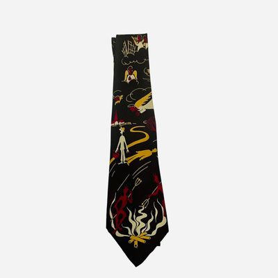 Sale Photo Thumbnail #2: Vintage San Milo / John Jarrell Necktie Devil Angels Pitchfork