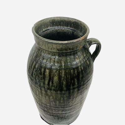 Sale Photo Thumbnail #205: Southern Stoneware Churn - Maker Unknown
