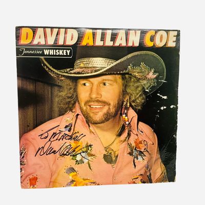 Sale Photo Thumbnail #131: Autographed David Allen Coe Vinyl Record