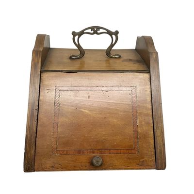 Sale Photo Thumbnail #130: Antique Wooden Inlaid Coal Scuttle