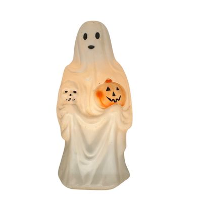 Sale Photo Thumbnail #211: Vintage Empire Halloween Ghost Pumpkin 23” Blow Mold
