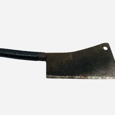 Sale Photo Thumbnail #166: Antique Heavy Duty Steel Meat Clever #10