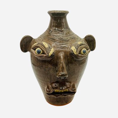 Sale Photo Thumbnail #274: Richard Kale Folk Art Face Jug