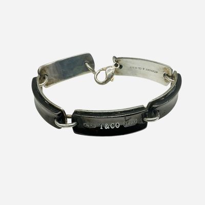 Sale Photo Thumbnail #119: Tiffany & Co 1837 Titanium Sterling Link Bracelet