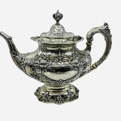 Sale Photo Thumbnail #232: Sterling Silver Teapot Francis I Pattern by Reed and Barton #570A
