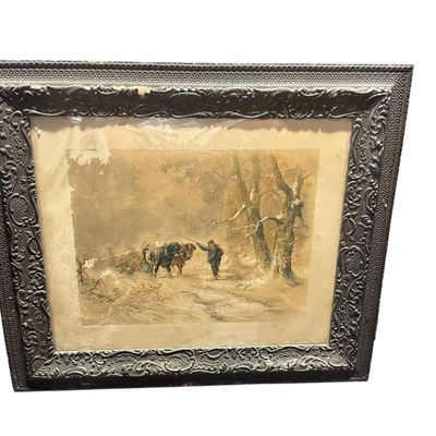 Sale Photo Thumbnail #138: Vintage Print in Antique Frame