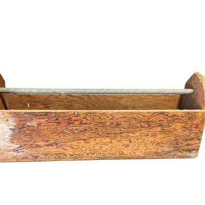 Sale Photo Thumbnail #269: Vintage Homemade Tool Box Tote / Table Centerpiece