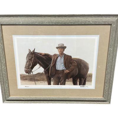 Sale Photo Thumbnail #64: James Bama Paul Newman Butch Cassidy Rare Artist Proof 40/50 Double Signed