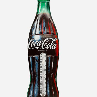 Sale Photo Thumbnail #277: Large Coca Cola Metal Thermometer