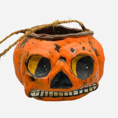 Sale Photo Thumbnail #70: Folk Pottery Halloween Bucket