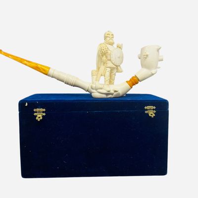 Sale Photo Thumbnail #124: M. Bassav Meerschaum Viking Smoking Pipe