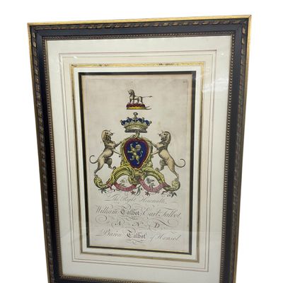 Sale Photo Thumbnail #207: William Talbot, Earl Talbot, and Baron Talbot of Hensol Coat Of Arms
