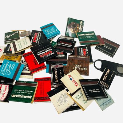 Sale Photo Thumbnail #123: Match Books with Cigar Cutter