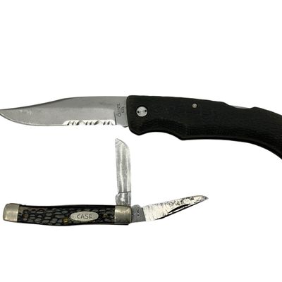 Sale Photo Thumbnail #240: Pair Pocket Knives CASE 63033 / GERBER 625