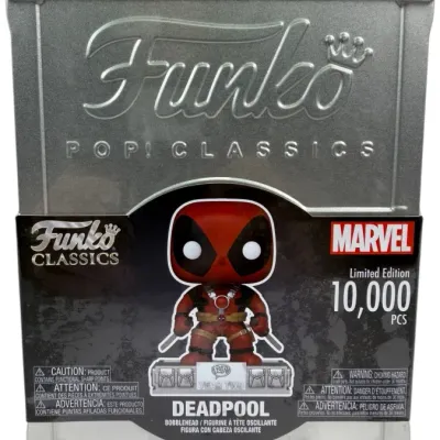 Sale Photo Thumbnail #63: Funko Pop! Classics Marvel Deadpool vinyl figure in a limited edition embossed tin, limited to 10,000 pieces.