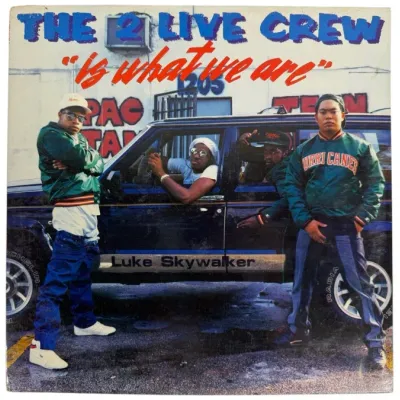 Sale Photo Thumbnail #132: Vinyl album cover for The 2 Live Crew's debut hip-hop album "2 Live Crew Is What We Are," released in 1986 on Luke Skywalker Records.