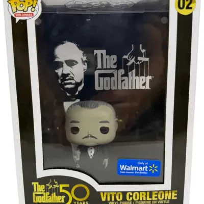 Sale Photo Thumbnail #77: Funko Pop! VHS Covers 'The Godfather 50 Years' Vito Corleone vinyl figure #02 in original box, Walmart exclusive edition.