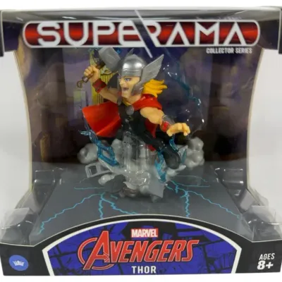 Sale Photo Thumbnail #212: Marvel Avengers Thor figure from the Superama Collector Series, new in original display box packaging.
