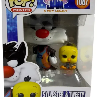 Sale Photo Thumbnail #84: Funko Pop! Movies Sylvester and Tweety vinyl figure set #1087 from Space Jam: A New Legacy, in original box.