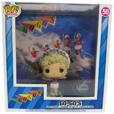 Sale Photo Thumbnail #83: Funko Pop! Albums collectible featuring The Go-Go's Vacation album artwork and vinyl figure, #50, in original packaging.