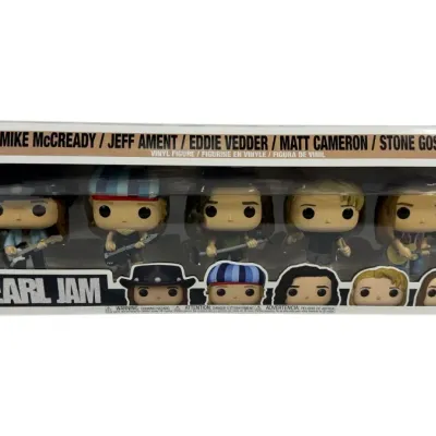 Sale Photo Thumbnail #198: Funko Pop! Rocks Pearl Jam 5-pack vinyl figure set in original box, featuring Mike McCready, Jeff Ament, Eddie Vedder, Matt Cameron, and Stone Gossard.