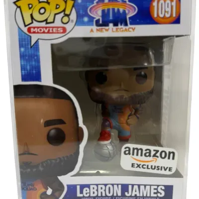 Sale Photo Thumbnail #75: Funko Pop! Movies LeBron James vinyl figure #1091 from Space Jam: A New Legacy, Amazon Exclusive edition, new in box with a protective clear case.