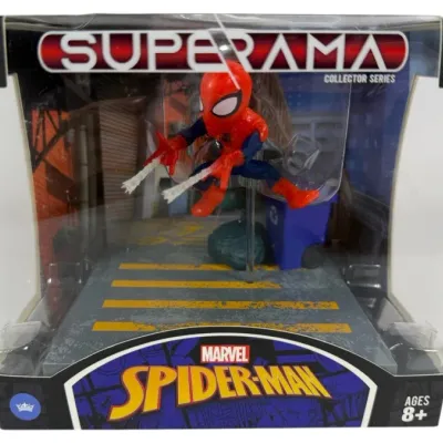 Sale Photo Thumbnail #207: Superama Collector Series Marvel Spider-Man diorama figure, new in original window box packaging.
