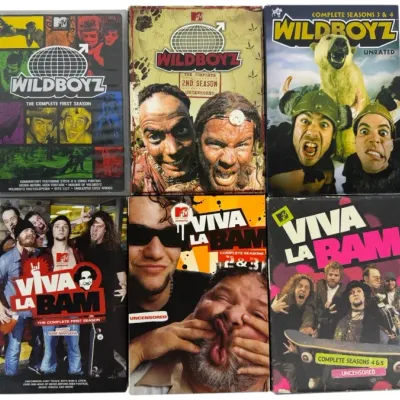 Sale Photo Thumbnail #167: Collection of six MTV reality television series DVD sets from the 2000s, including complete seasons of Wildboyz and Viva La Bam.