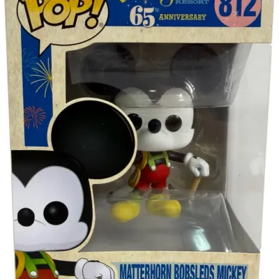 Sale Photo Thumbnail #68: Funko Pop! Disneyland Resort 65th Anniversary Matterhorn Bobsleds Mickey vinyl figure #812 in original box.