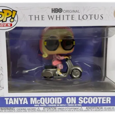 Sale Photo Thumbnail #69: Funko Pop! Rides #125 Tanya McQuoid on Scooter vinyl figure from HBO's The White Lotus, in original unopened box.