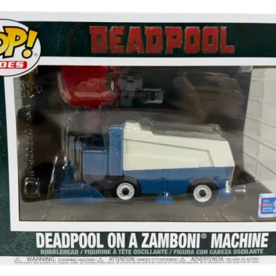 Sale Photo Thumbnail #61: Funko Pop! Rides Deadpool on a Zamboni Machine vinyl figure, #1443, new in original box.