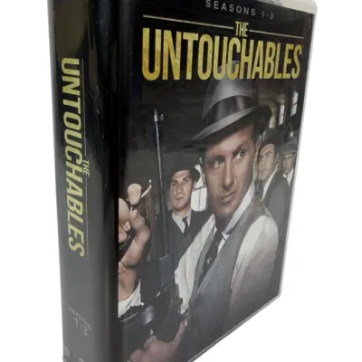 Sale Photo Thumbnail #189: The Untouchables Seasons 1-3 DVD box set in clear plastic clamshell case.