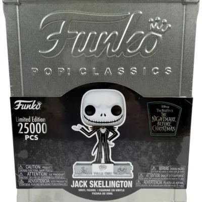 Sale Photo Thumbnail #64: Funko Pop! Classics Jack Skellington vinyl figure in original embossed tin packaging, limited edition of 25,000.