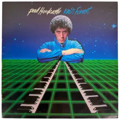 Sale Photo Thumbnail #144: Paul Hardcastle "Rain Forest" vinyl LP album, released in 1985, featuring synth-pop cover art.