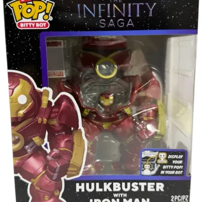 Sale Photo Thumbnail #81: Funko Bitty Pop! Bitty Bot Marvel Studios The Infinity Saga Hulkbuster with Iron Man 2-piece vinyl collectible set, in original box.