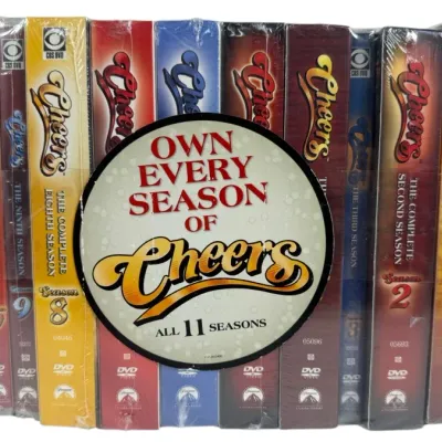 Sale Photo Thumbnail #159: Complete Cheers DVD box set containing all 11 seasons, factory sealed in original plastic shrink wrap.