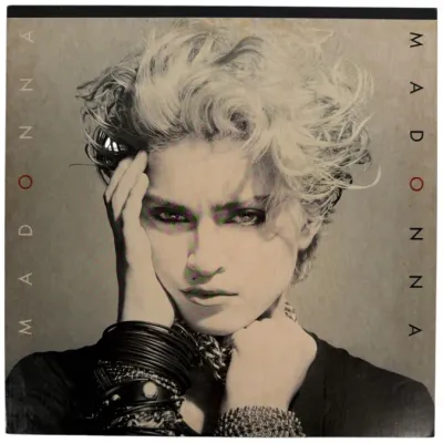 Sale Photo Thumbnail #134: Madonna self-titled debut vinyl LP album, released in 1983 by Sire Records.