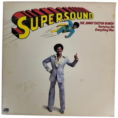 Sale Photo Thumbnail #152: The Jimmy Castor Bunch featuring the Everything Man Supersound vinyl LP album, Atlantic Records SD 18150, released in 1975.