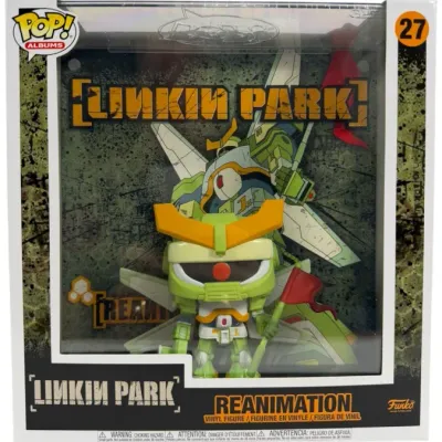Sale Photo Thumbnail #98: Funko Pop! Albums figure #27 featuring Linkin Park's Reanimation album artwork in its original display packaging.