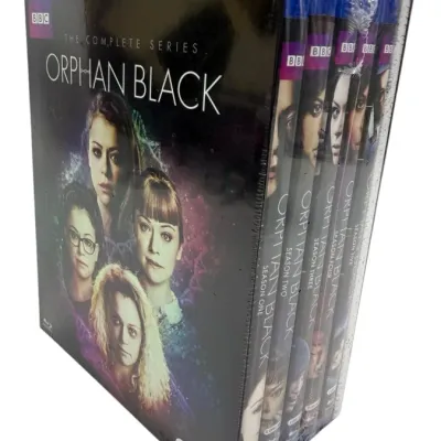 Sale Photo Thumbnail #196: Orphan Black: The Complete Series 10-disc Blu-ray box set, factory sealed in original shrink wrap.