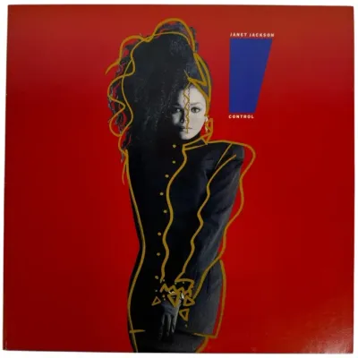 Sale Photo Thumbnail #125: Janet Jackson "Control" vinyl record album cover, released in 1986.