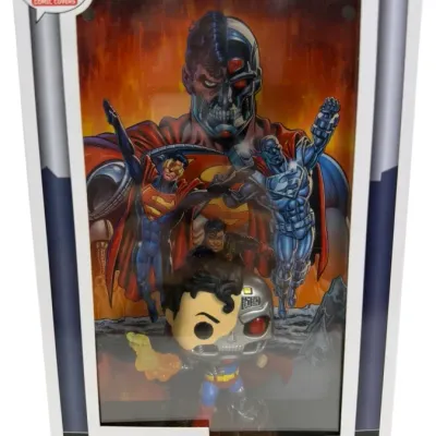 Sale Photo Thumbnail #96: Funko Pop! Comic Covers #21 Cyborg Superman vinyl figure, in original hard case packaging.