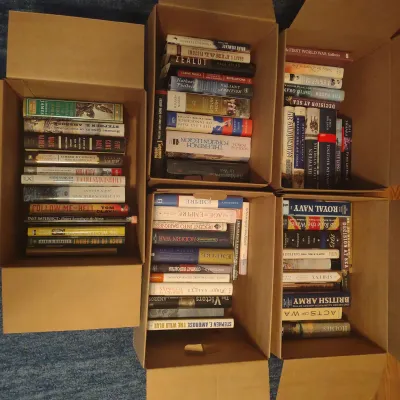 Hardback Books, Prepacked For Pickup