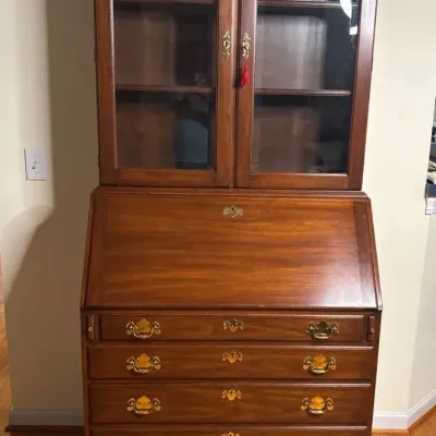 Henkel-Harris Virginia Galleries Solid Wild Black Cherry Secretary
