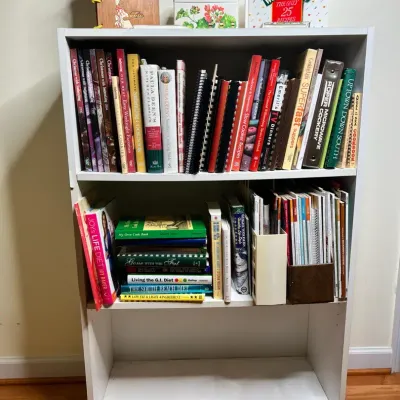 Bookcase & Cookbooks