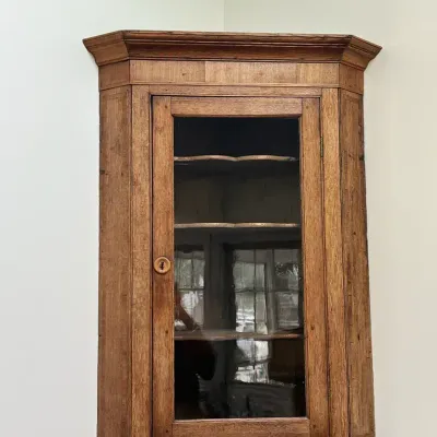 Antique Wall-mounted Corner Cabinet 