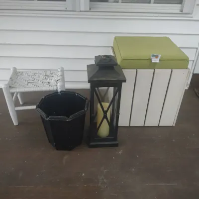 Porch Storage And Decor