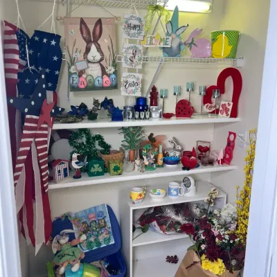 Closet Full Of Seasonal Decor
