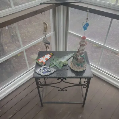 Side Table And Nautical Decor